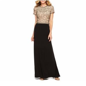 Jackie Jon New York Beaded Bodice Formal Dress Size 12 NWT